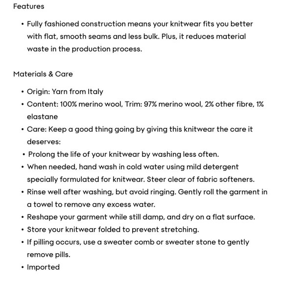 Wilfred Rebecca Turtleneck Cropped Sweater Merino Wool Knit Ribbed White Small - Picture 8 of 12